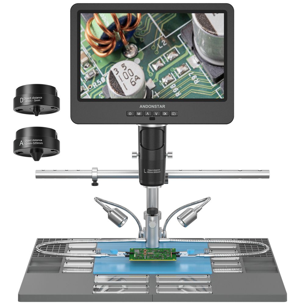 Andonstar Trinocular HDMI USB  - огляд і ціна Electronics Repair Microscope