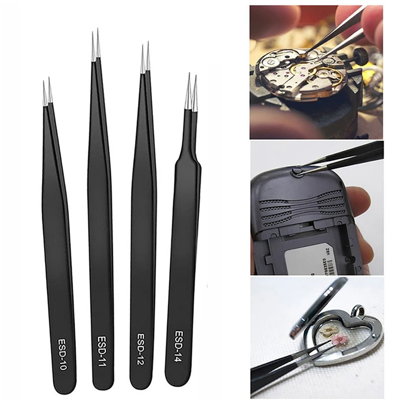 Precision Tweezers Set ESD Ant - огляд і ціна Elektronik Repair