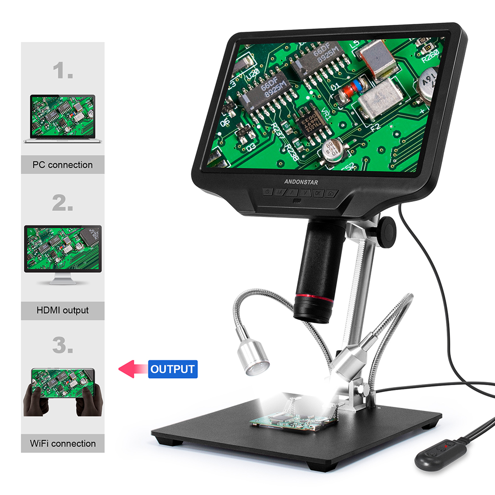 Andonstar AD409 HDMI Digital M - огляд і ціна Electronics Repair Microscope