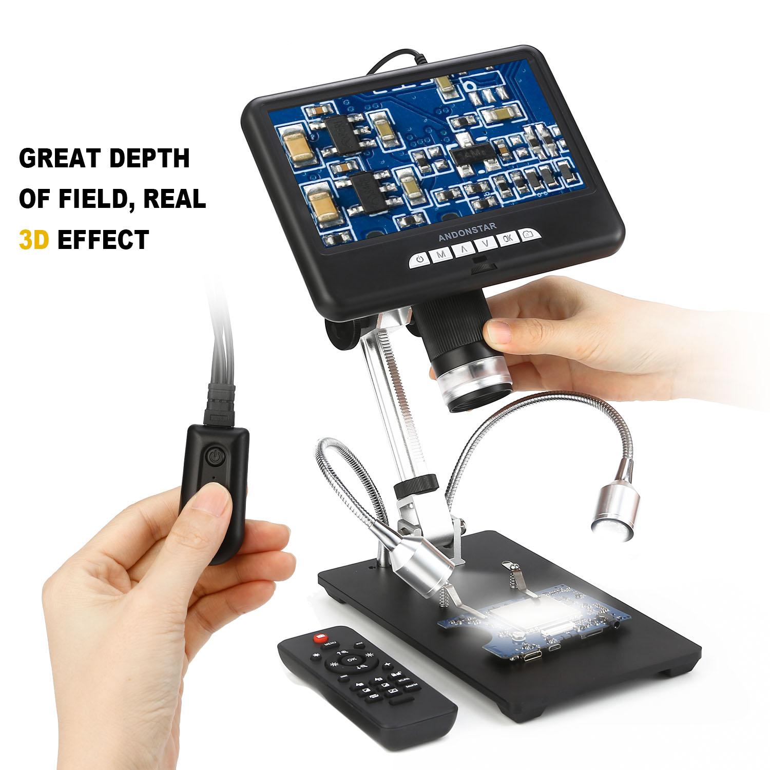 Andonstar AD407 HDMI Soldering - огляд і ціна Electronics Repair Microscope