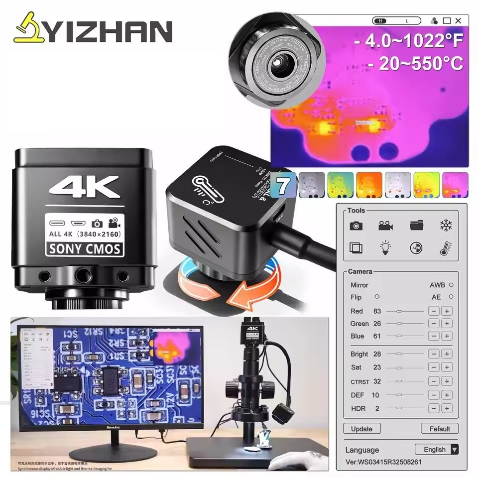 YIZHAN Thermal Imager 256*192  - огляд і ціна Electronics Repair Microscope