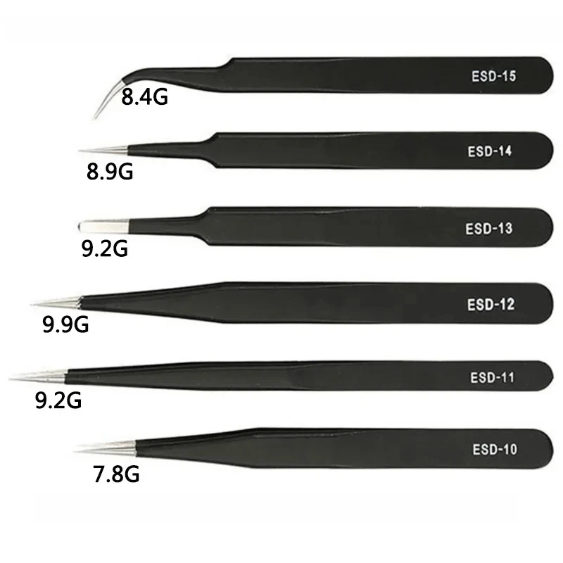 Galacok 6PCS Precision Tweezer - огляд і ціна Elektronik Repair