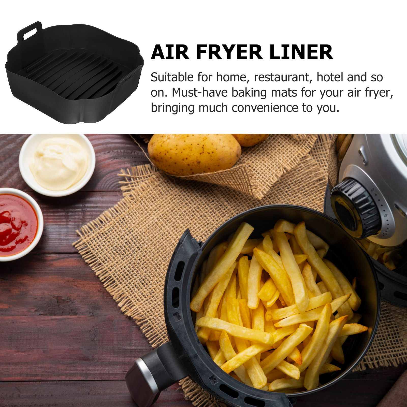 Air Fryer Silicone Liner Reusa - огляд і ціна Heat Mat Silicone